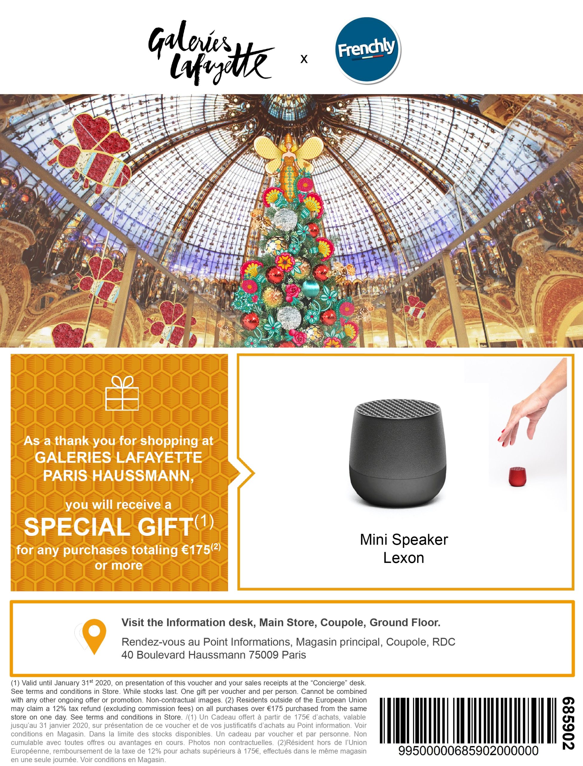 What to do in Paris this week-end? Free hot chocolateby Marcolini,  Photocall with the Father Christmas and free beauty worksshop at the Galeries  Lafayette Champs-Élysées