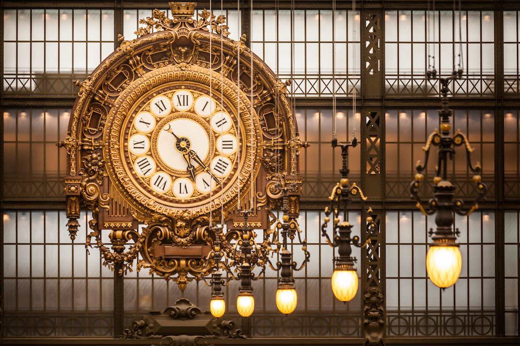 Musee d'Orsay Clock in Paris, France